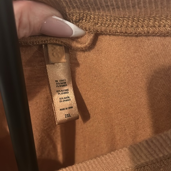 SKIMS tan sleep shirt. - Picture 2 of 3